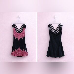 Vintage Black and Pink flame Women's Dress